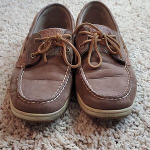 Sperry Topsiders - Brown Leather / Fabric